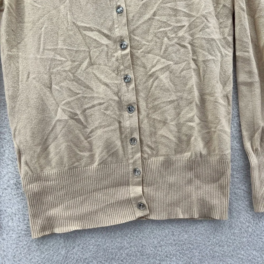 Womens Cardigan Sweater Medium Vila Milano Top‎ Long Sleeve Tight Knit Button Up